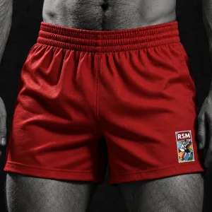 RSM FIAS sambo shorts, red - front view